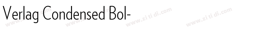 Verlag Condensed Bol字体转换